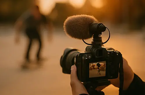 ثبت-صدای-واقعی-آموزش-فیلمبرداری-حرفه-ای-اسکیت-برد