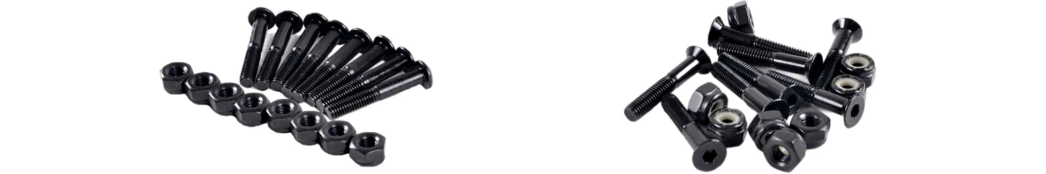 پیچ و مهره مشکی دیزایر برای اسکیت برد کامل حرفه ای