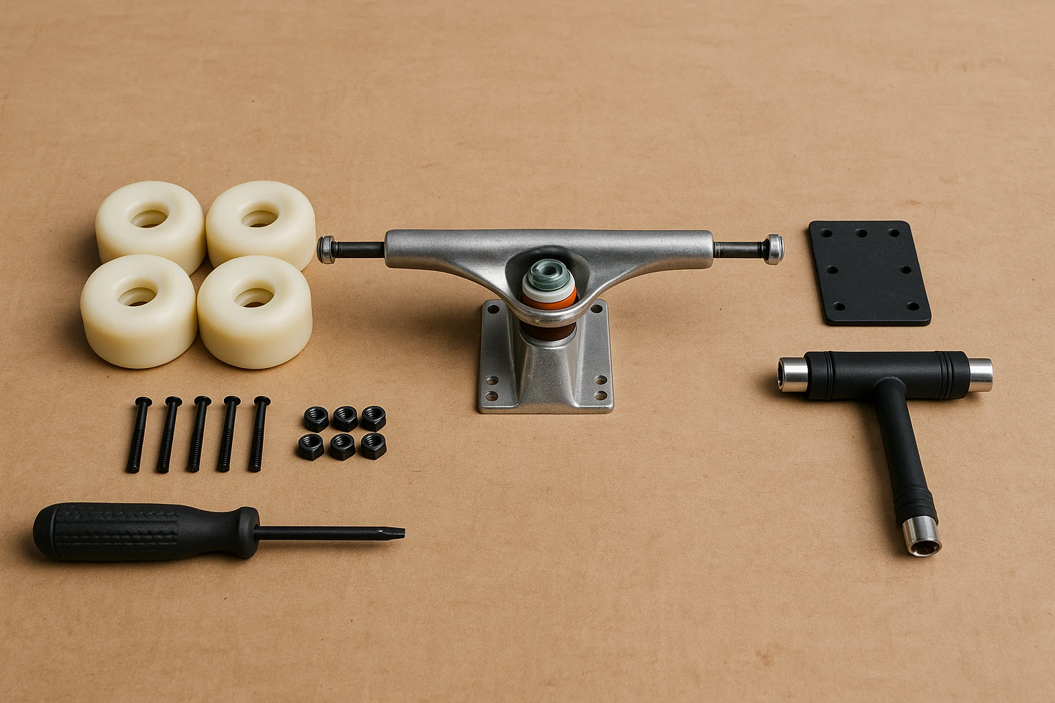 اموزش نصب تراک، بستن تراک اسکیت برد