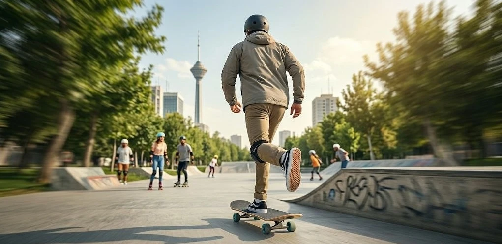 پا زدن با اسکیت برد در بزرگسالی