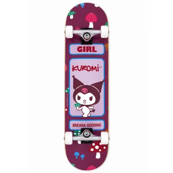 اسکیت‌برد کامل حرفه‌ای طرح Girl Geering Hello Kitty & Friends Kuromi